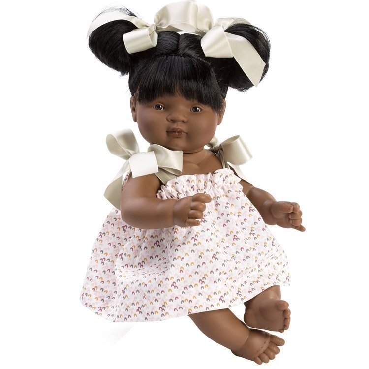Así doll 36 cm - Sammy with printed dress with green bows