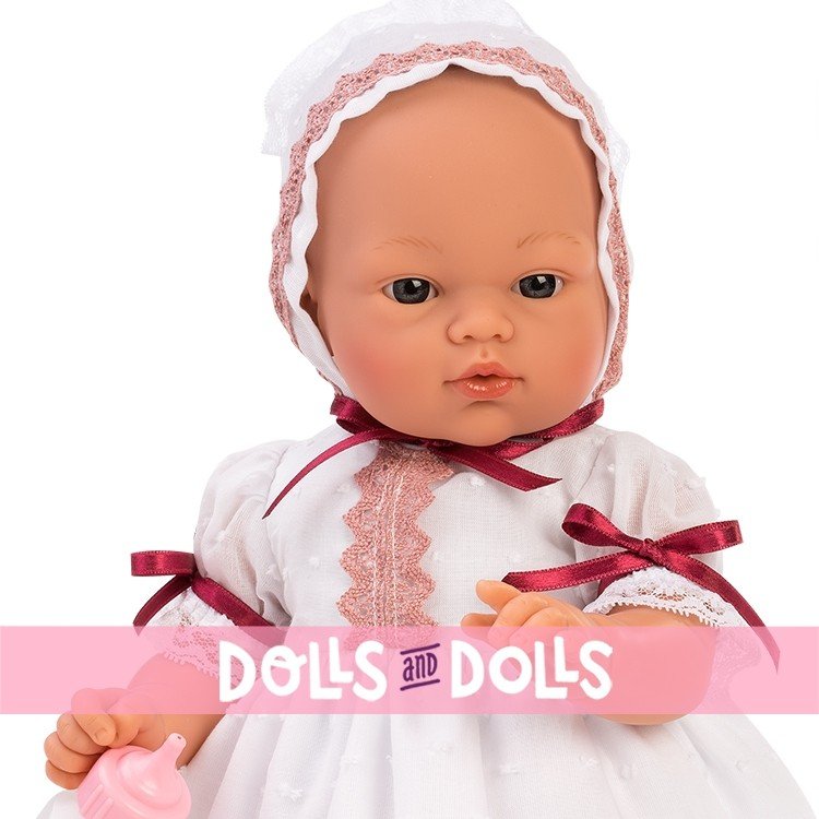 Así doll 36 cm - Koke with plumeti and old pink roll