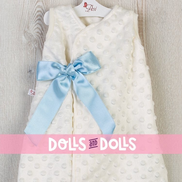 Outfit for Así doll 46 cm - Sleeping sack with blue lace for Leo