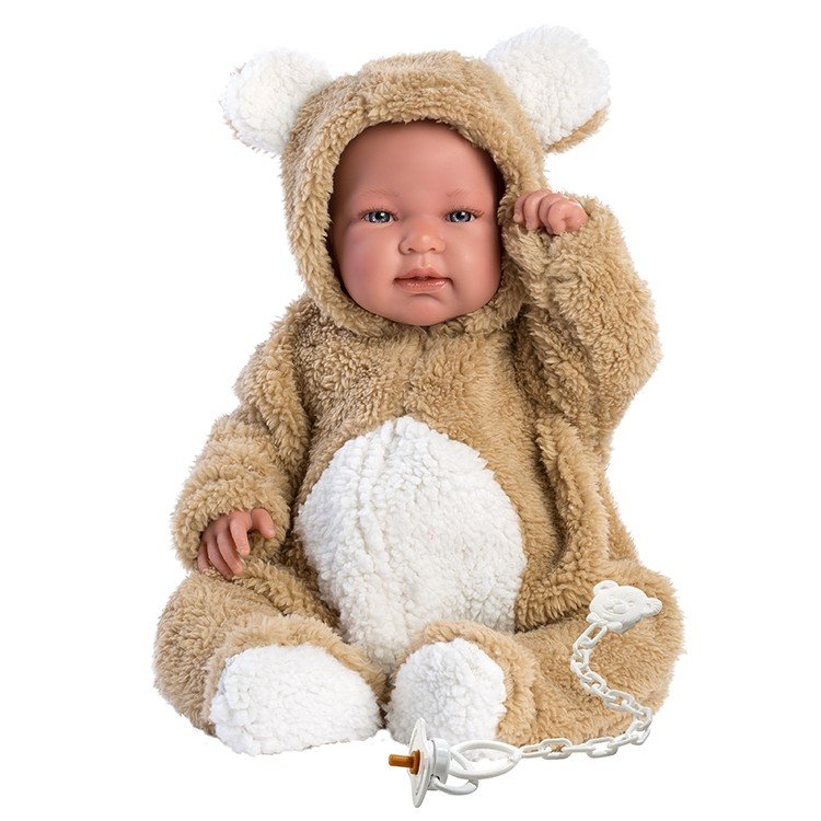 Llorens doll 44 cm - Crying Bebo teddy bear