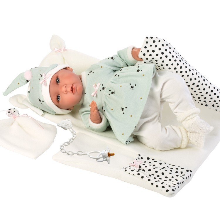 Llorens doll 42 cm - Crying Mimi with changing mat