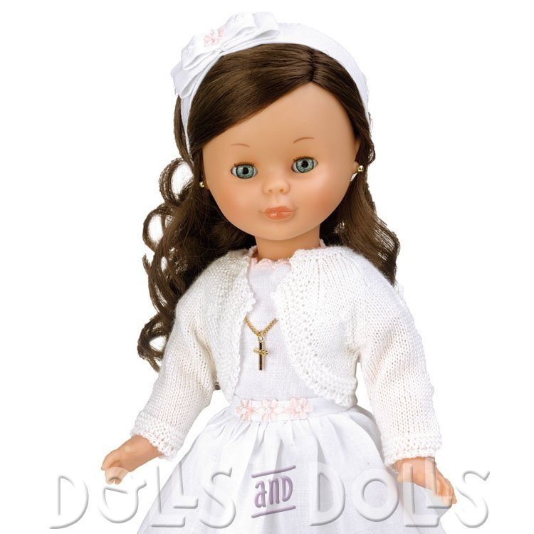 Nancy collection doll 41 cm - Communion brunette