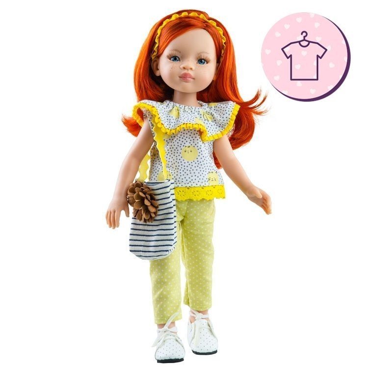 Outfit for Paola Reina doll 32 cm - Las Amigas - Liu kittens outfit and bag