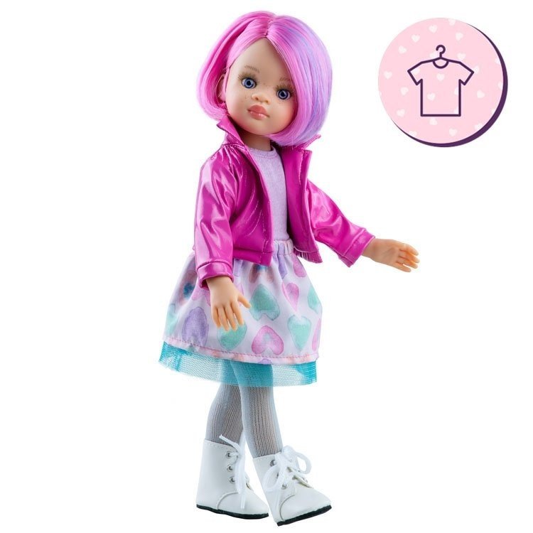 Outfit for Paola Reina doll 32 cm - Las Amigas - Noelia hearts outfit