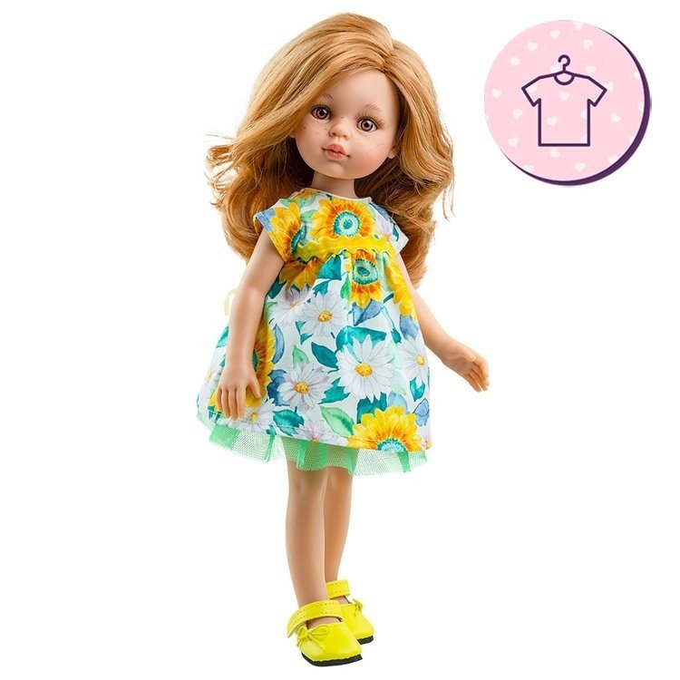 Outfit for Paola Reina doll 32 cm - Las Amigas - Dasha flower dress