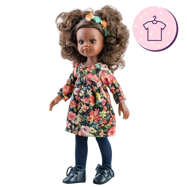 Outfit for Paola Reina doll 32 cm - Las Amigas - Nora flower dress