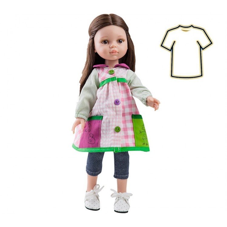 Outfit for Paola Reina doll 32 cm - Las Amigas - Carol toddler teacher dress