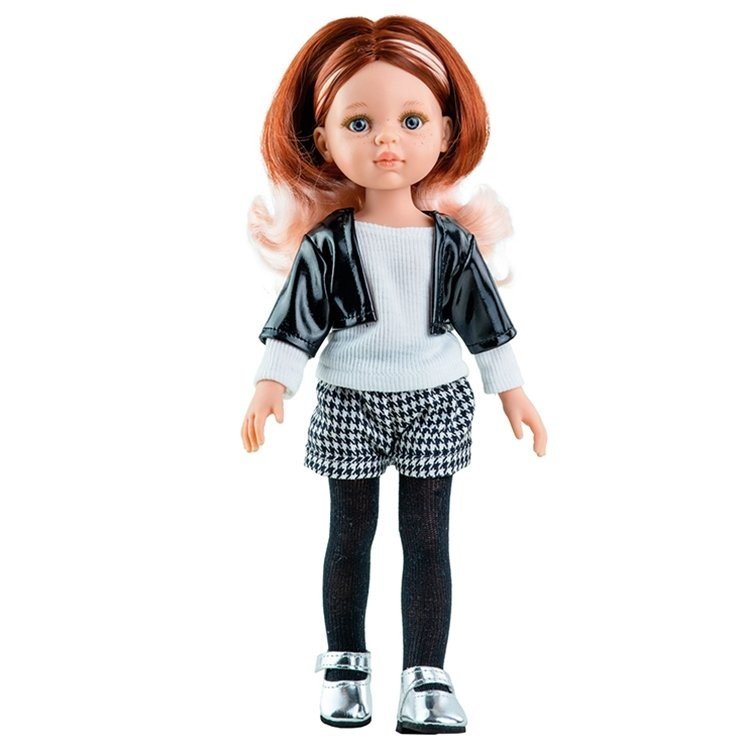 Paola Reina doll 32 cm - Las Amigas Funky - Ruth with black and white dress