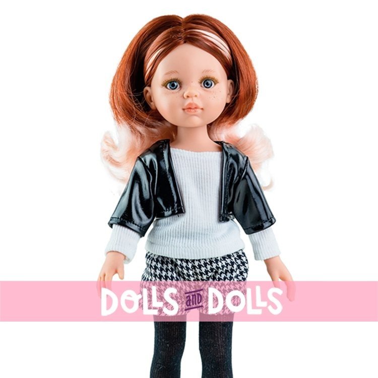 Paola Reina doll 32 cm - Las Amigas Funky - Ruth with black and white dress