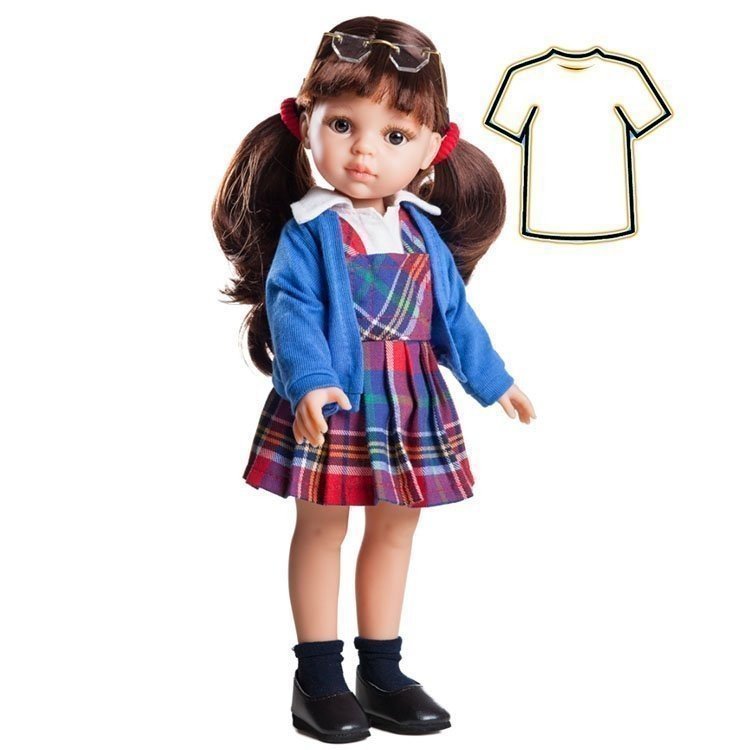Outfit for Paola Reina doll 32 cm - Las Amigas - Dress Schoolgirl Carol
