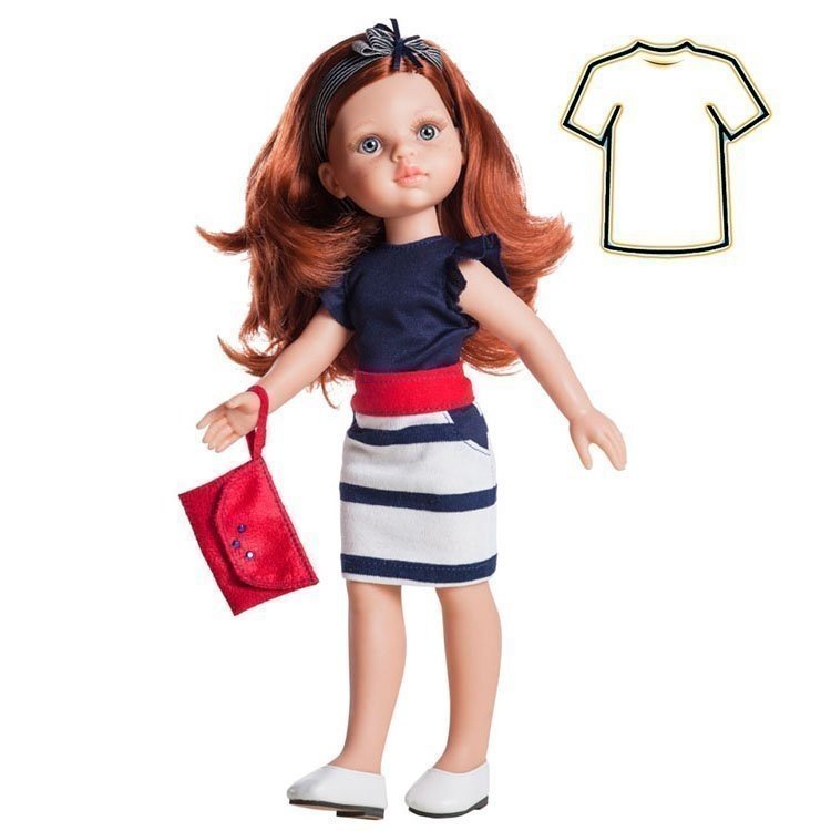 Outfit for Paola Reina doll  32 cm - Las Amigas - Sailor style dress Cristi