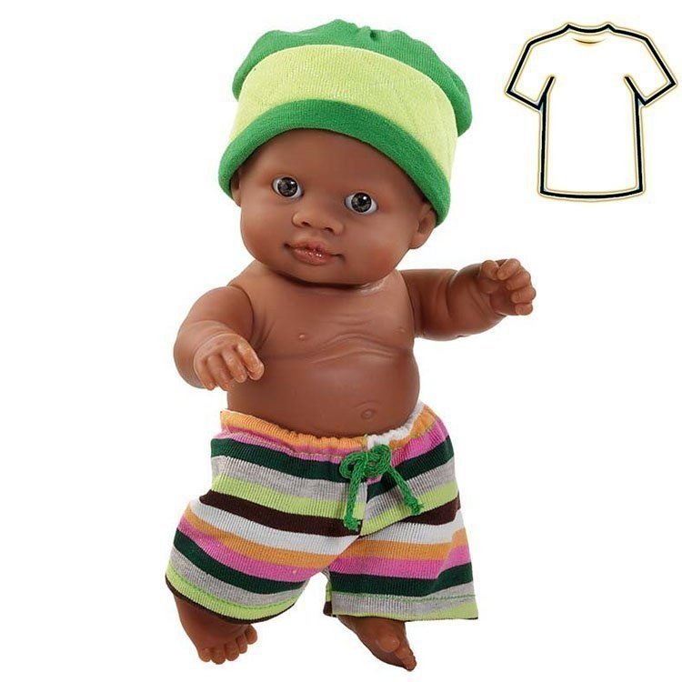 Outfit for Paola Reina doll 22 cm - Los Peques de Paola - Dress mixed race boy doll