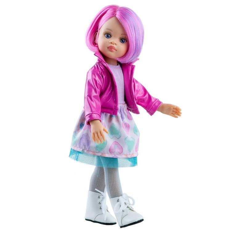 Paola Reina doll 32 cm - Las Amigas Funky - Noelia with hearts outfit