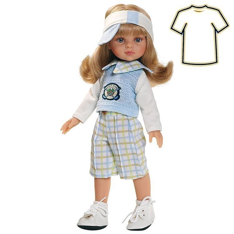 Outfit for Paola Reina doll 32 cm - Las Amigas - Carla golfer Clothes and Shoes