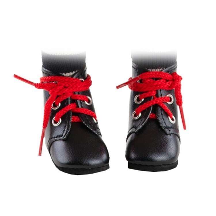 Complements for Paola Reina 32 cm doll - Las Amigas - Black boots with laces