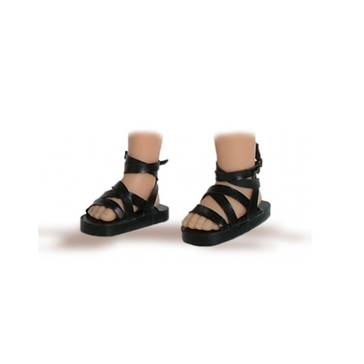 Complements for Paola Reina dolls 32 cm - Las Amigas - Black sandals