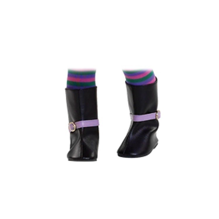 Complements for Paola Reina dolls 45 cm - Soy Tú - Black buckle boots 
