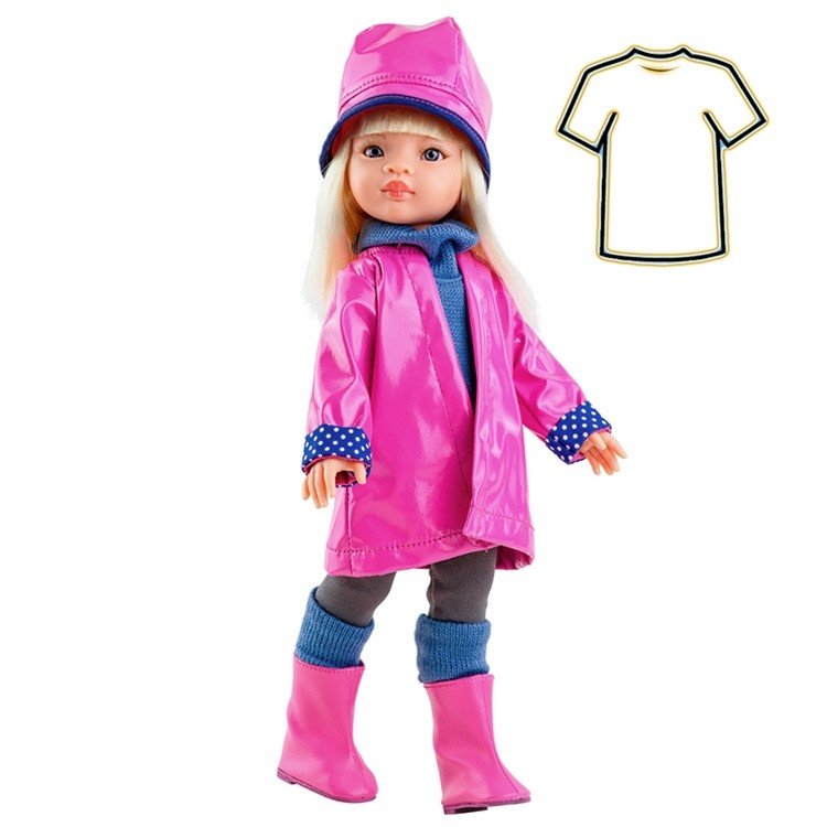 Outfit for Paola Reina doll 32 cm - Las Amigas - Manica raincoat outfit