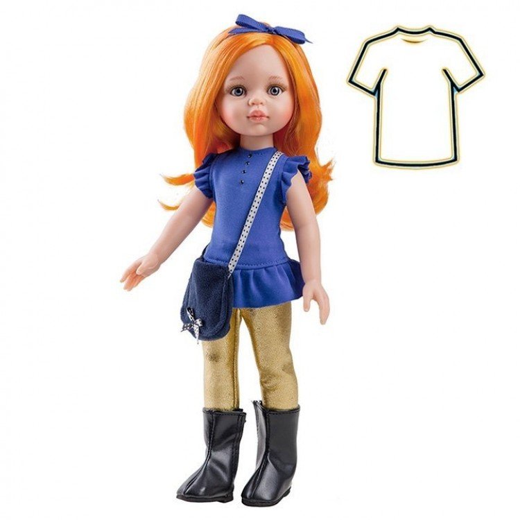 Outfit for Paola Reina doll 32 cm - Las Amigas - Carina dress with headband