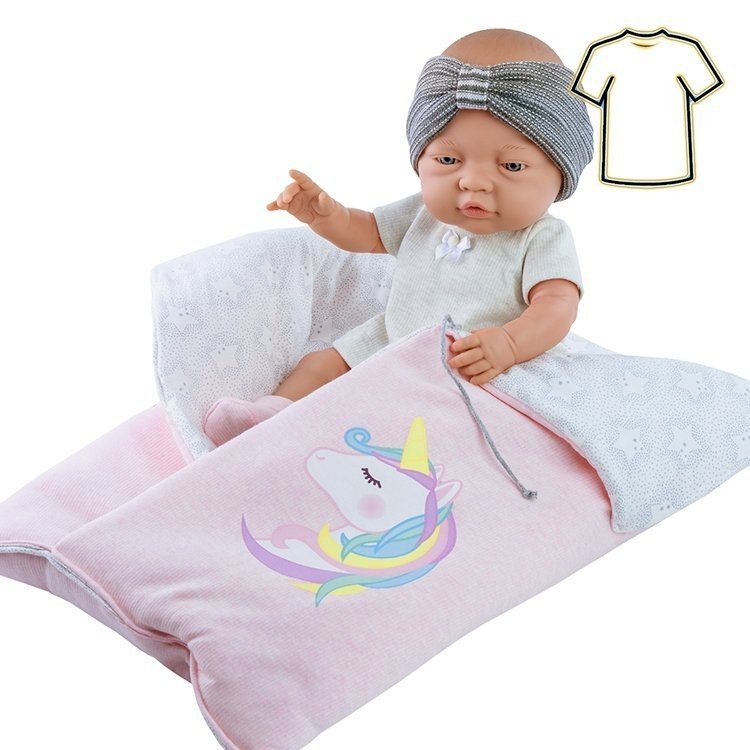 Outfit for Paola Reina doll 45 cm - Bebitos - Outfit with unicorn sleeping bag