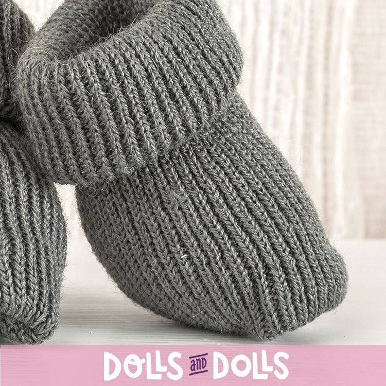 Así doll Complements 36 to 46 - Grey booties