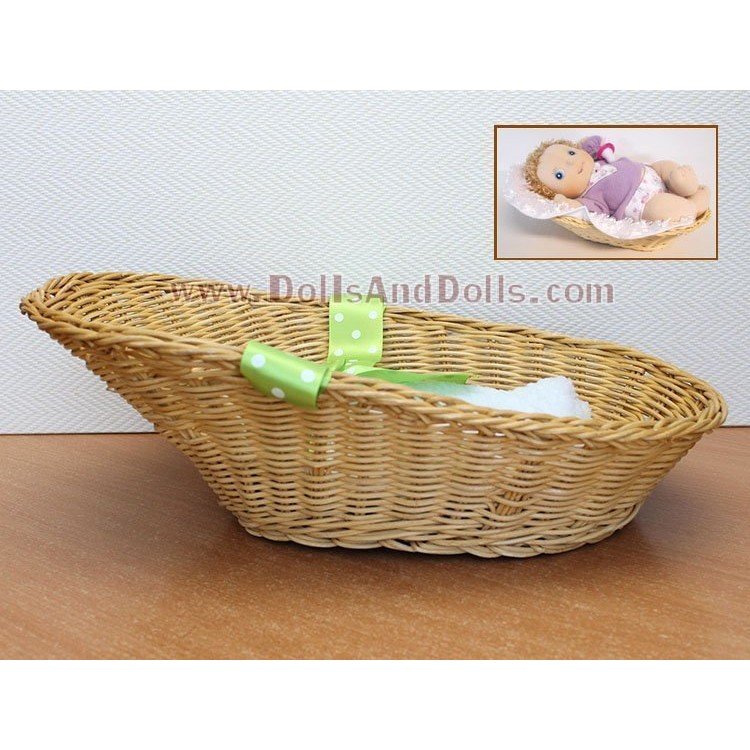 Complements for Rubens Barn 45 cm doll - Rubens Baby - Basket & blanket