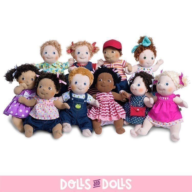 Rubens Barn doll 36 cm - Rubens Kids - Cicci with set of polka dots