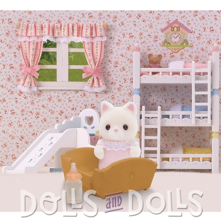 Sylvanian Families - Bebé gato seda - Dolls And Dolls - Tienda de Muñecas  de Colección