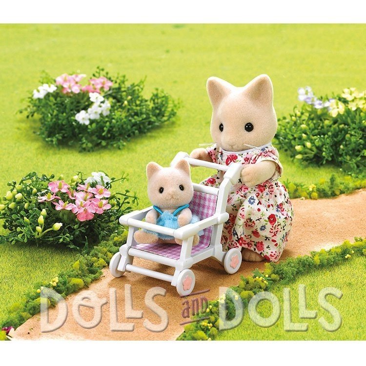 Sylvanian Families - White baby stroller