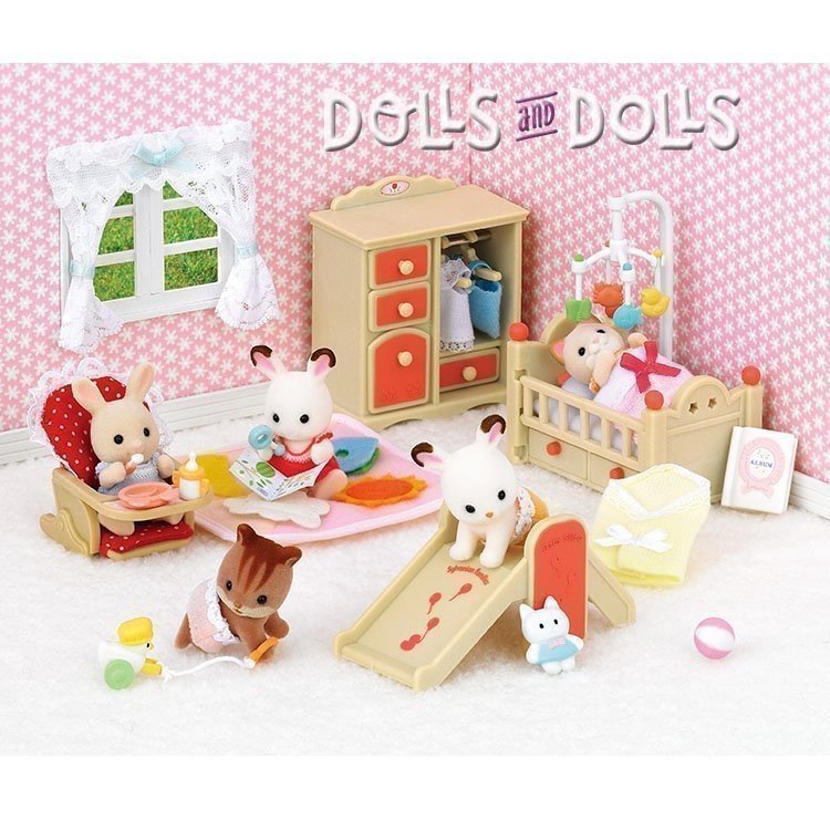 Sylvanian families baby room set clearance