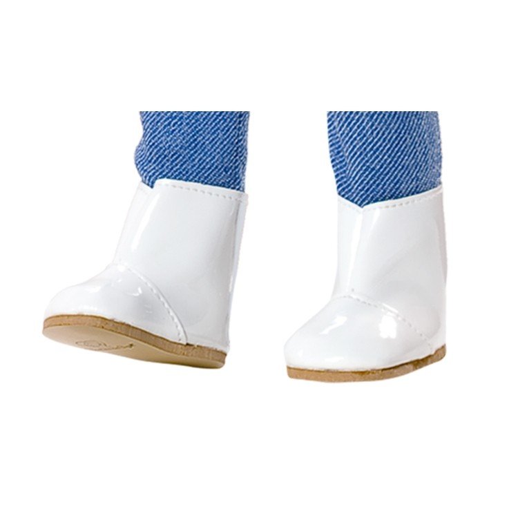 Vestida de Azul doll accessories 33 cm - Paulina - White boots