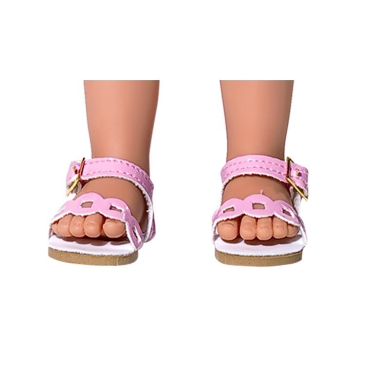 Vestida de Azul doll accessories 33 cm - Paulina - Pink sandals