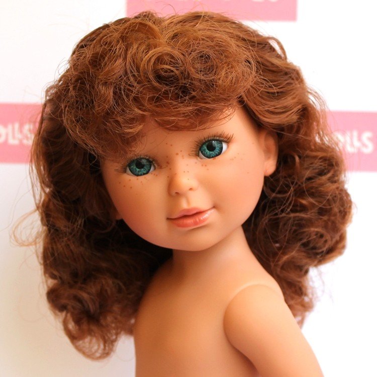 Vestida de Azul doll 33 cm - Paulina red-haired with curly hair without clothes