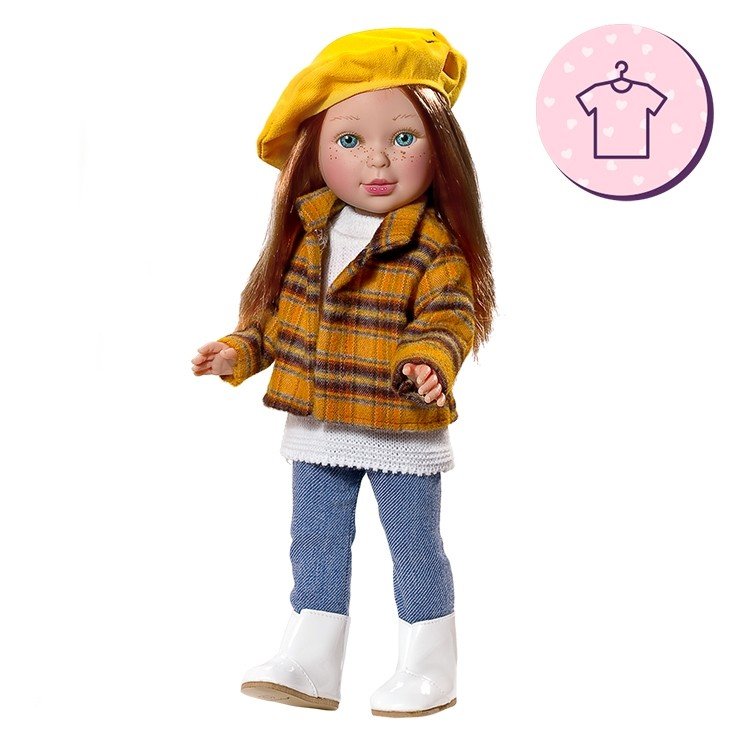 Outfit for Vestida de Azul doll 33 cm - Paulina - Outfit with beret