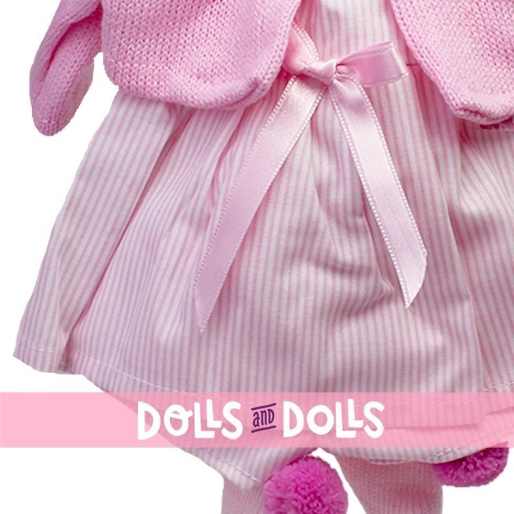 Clothes for Llorens dolls 35 cm - Pink stripes printed outfit