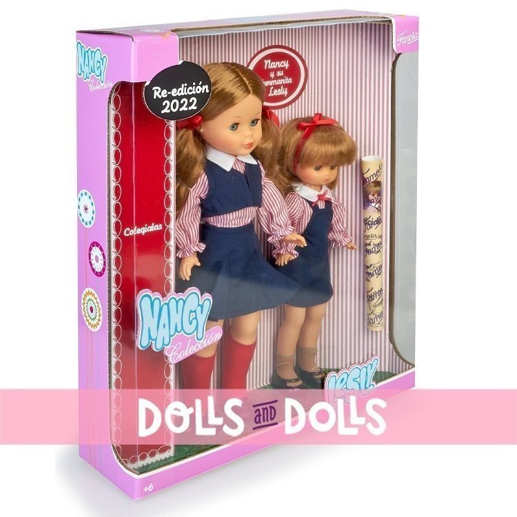 Nancy collection doll 41 cm - Nancy and Lesly Schoolgirls / 2022 Reedition