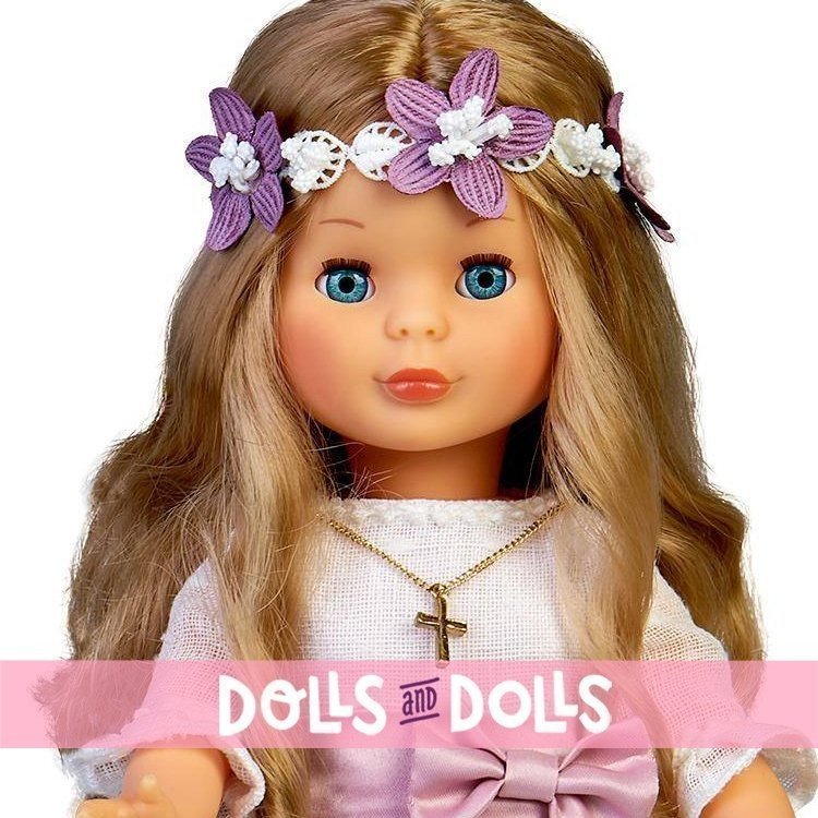 Nancy collection doll 41 cm - Blonde communion with flower crown