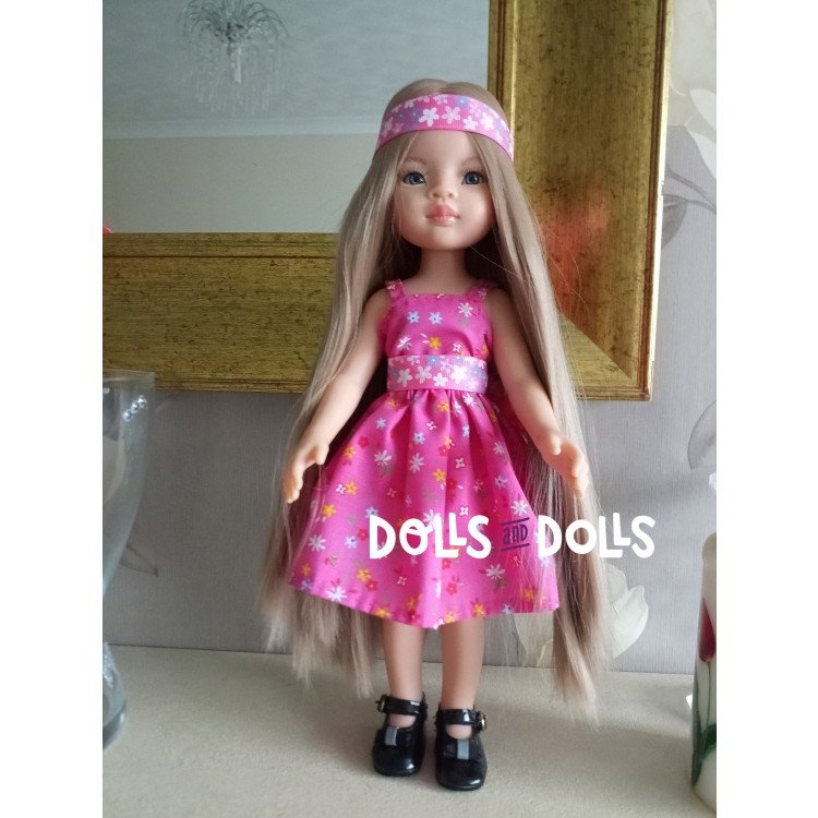 Dolls And Dolls downloadable pattern for Las Amigas dolls - Ruffle dress