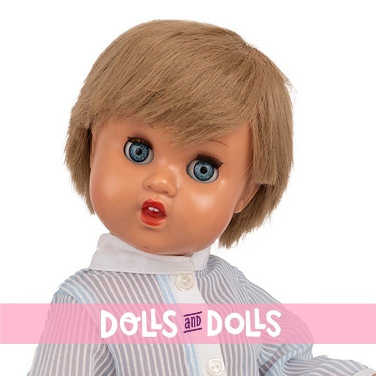 Mariquita Pérez and Juanín Pérez dolls 50 cm - Yellow Dress 2024 + Striped Shirt 2024