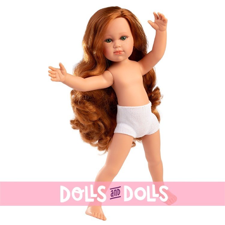 Llorens doll 42 cm - Emma multipositionable without clothes