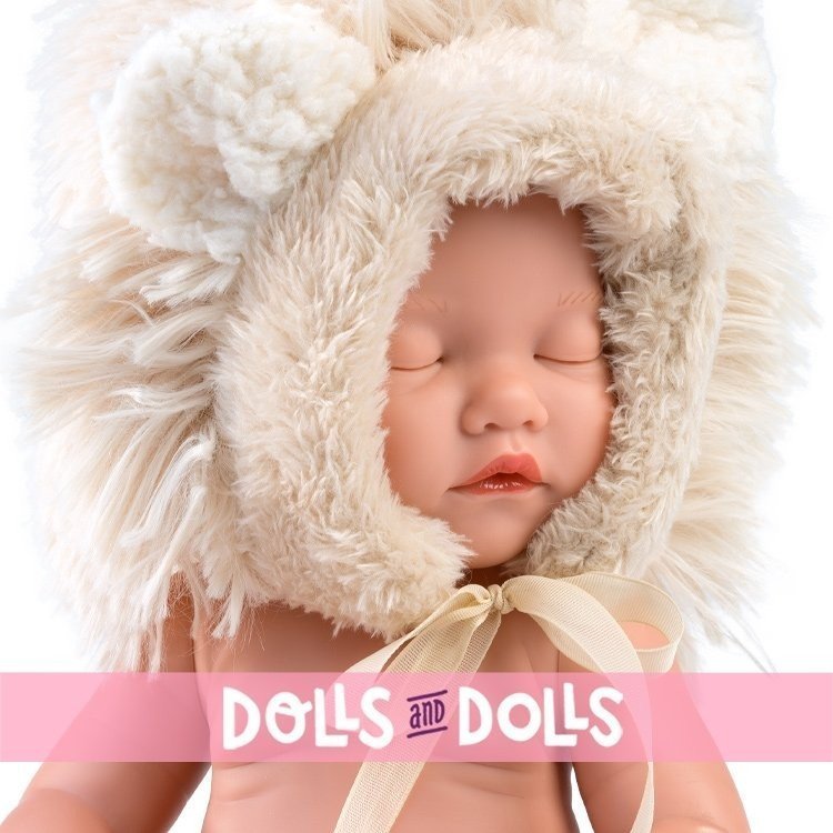 Llorens doll 31 cm - Mini Baby Girl - White Lion