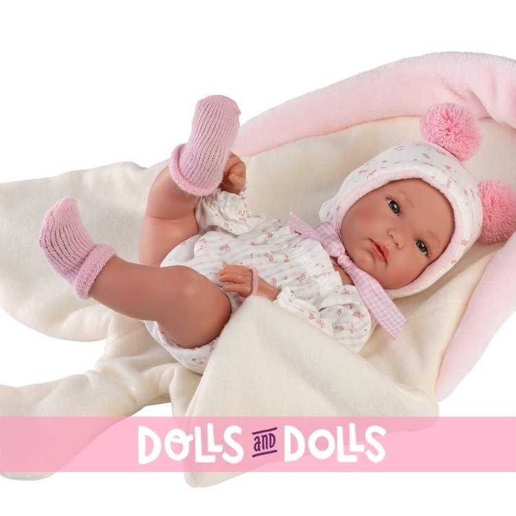 Llorens doll 35 cm - Bimba with changing mat