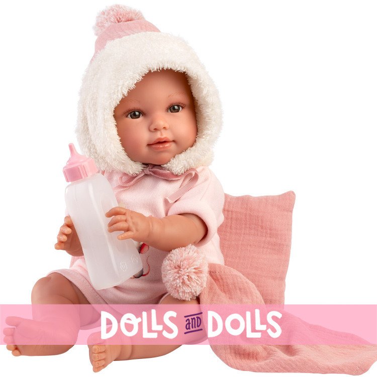 Llorens doll 38 cm - Olivia crybaby with a glow-in-the-dark bodysuit
