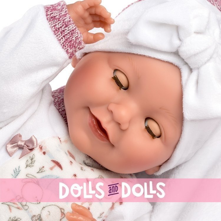 Llorens doll 40 cm - Newborn Heidi crybaby with blanket