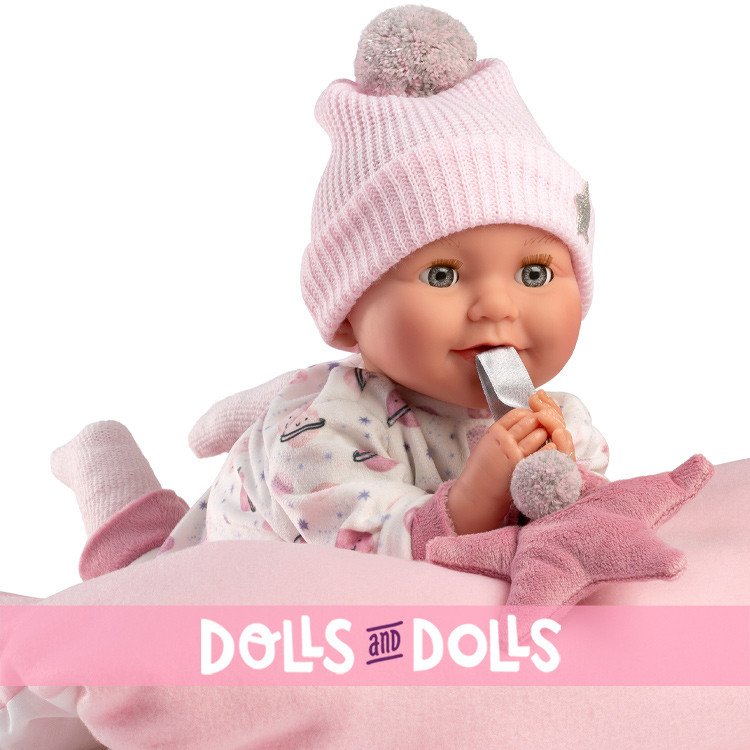 Llorens doll 42 cm - Newborn Heidi crybaby in space pajamas