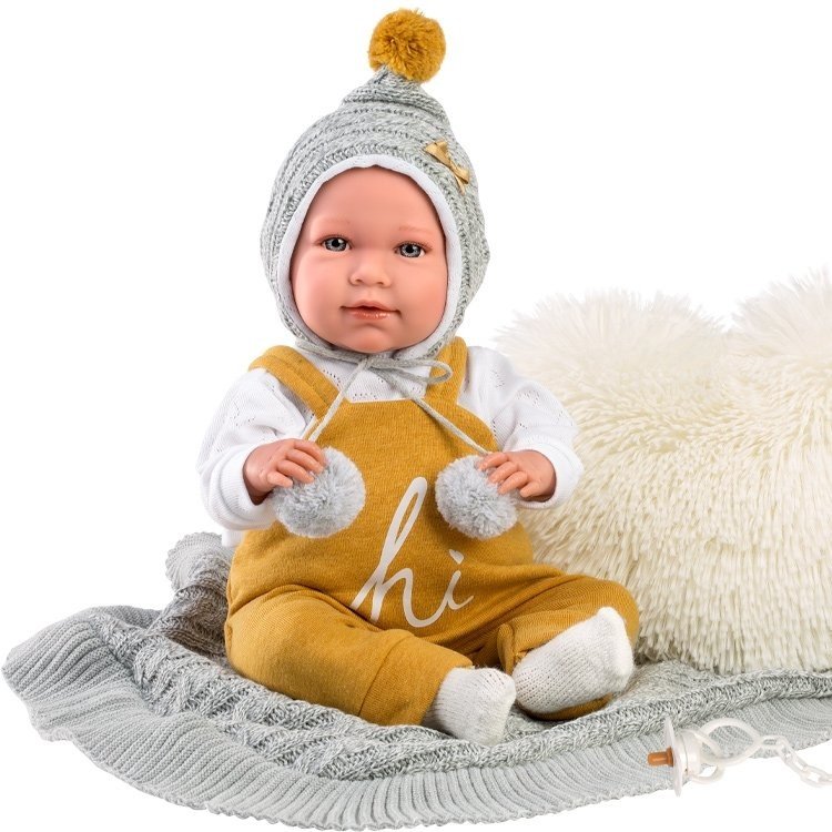Llorens doll 40 cm - Newborn Mimi crybaby with blanket