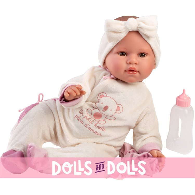 Llorens doll 45 cm - Newborn Leo crybaby “Petit Koala”