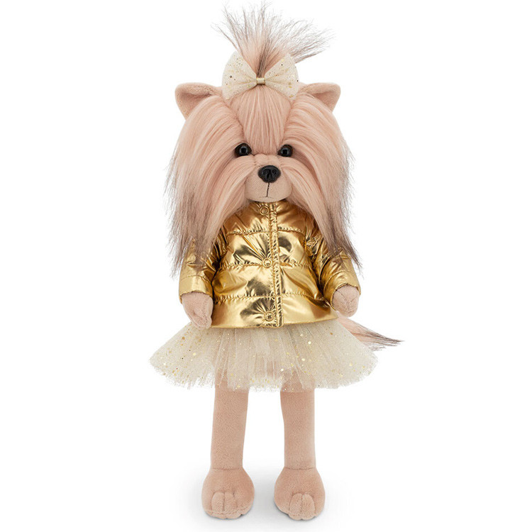 Lucky Doggy doll 37 cm - Lucky Yoyo - Golden jacket