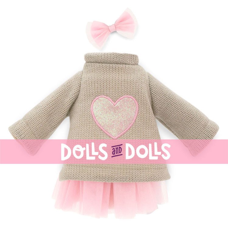 Outfit for Lucky Doggy doll 37 cm - Pink heart
