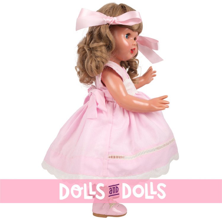 Mariquita Pérez doll 50 cm - With pink dress with hood